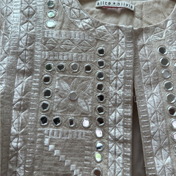 ALICE + OLIVIA Kidman Embellished Aztec Jacket - Picture 6 of 6